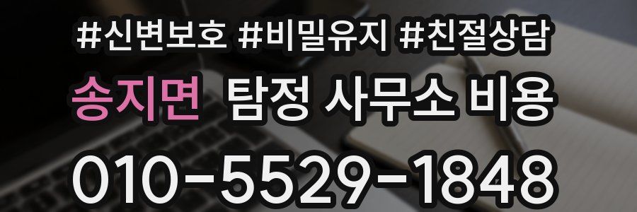 송지면 탐정 사무소 비용