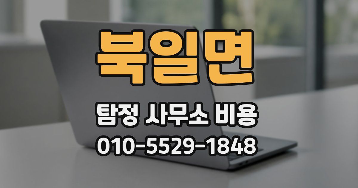 북일면 탐정 사무소 비용