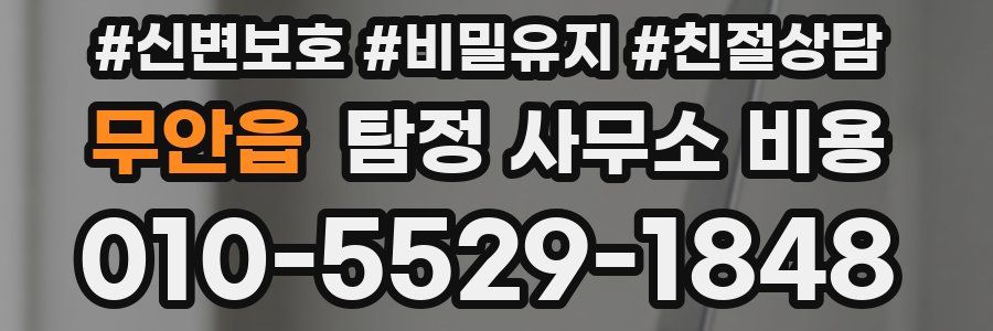 무안읍 탐정 사무소 비용