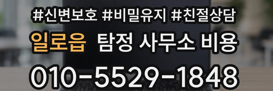 일로읍 탐정 사무소 비용