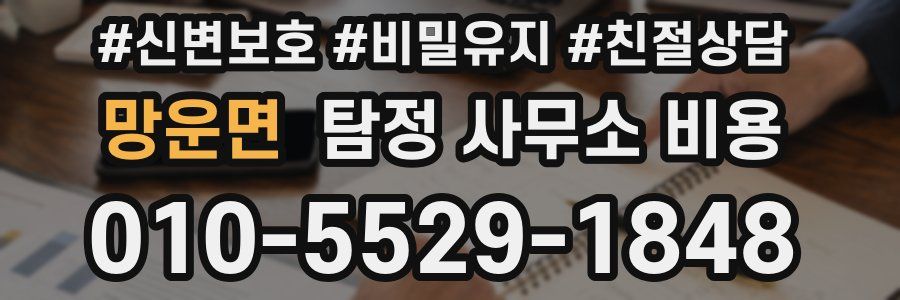 망운면 탐정 사무소 비용
