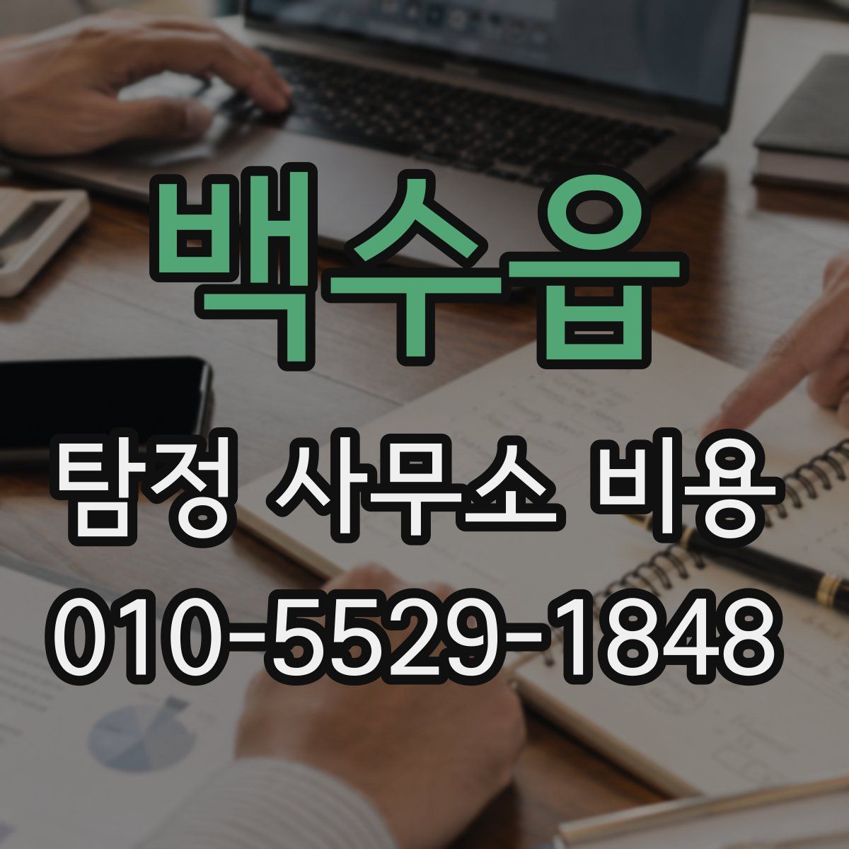 백수읍 탐정 사무소 비용
