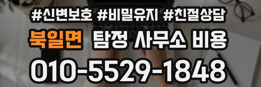 북일면 탐정 사무소 비용