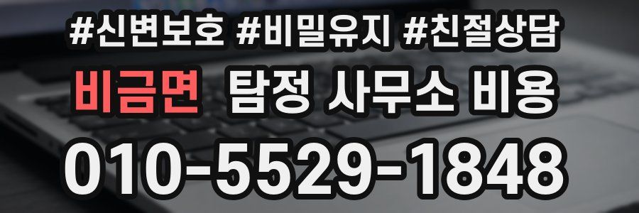 비금면 탐정 사무소 비용