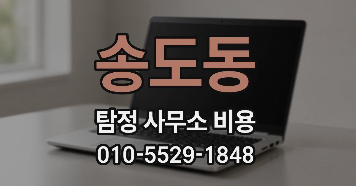 송도동 탐정 사무소 비용
