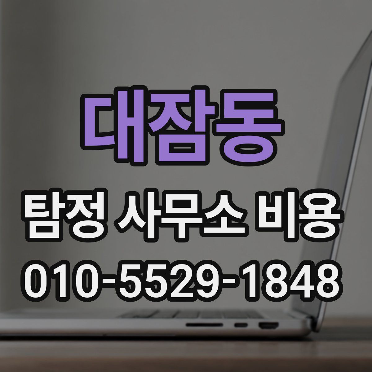 대잠동 탐정 사무소 비용