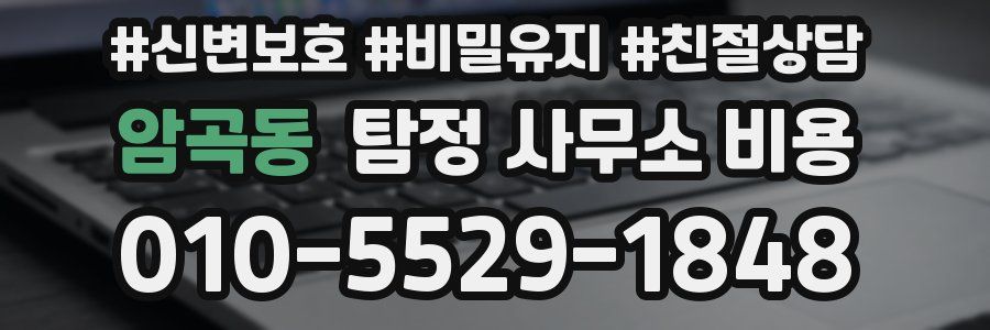 암곡동 탐정 사무소 비용