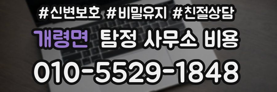 개령면 탐정 사무소 비용
