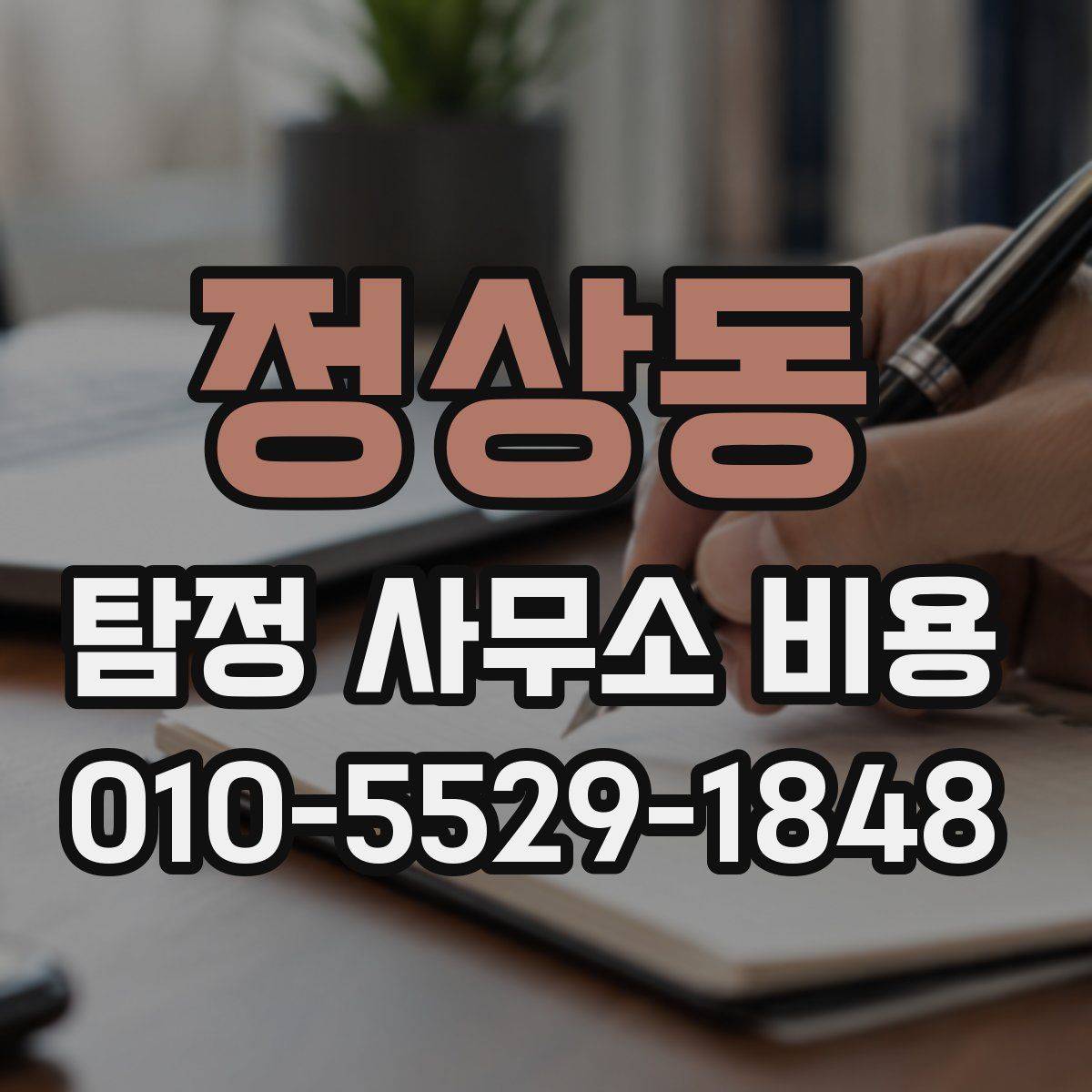 정상동 탐정 사무소 비용
