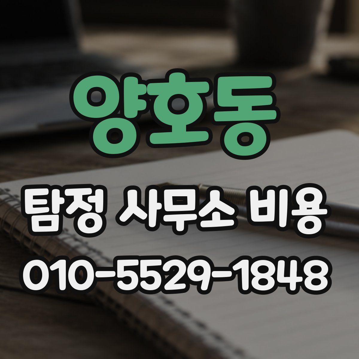 양호동 탐정 사무소 비용