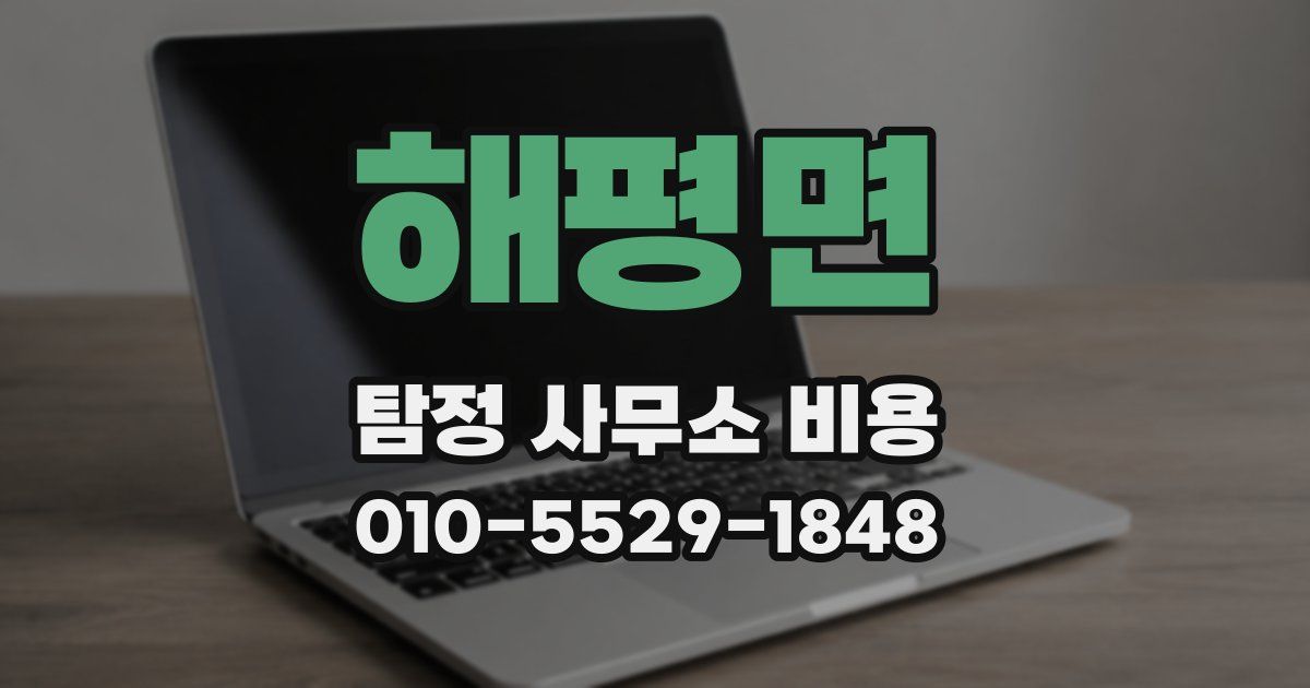 해평면 탐정 사무소 비용