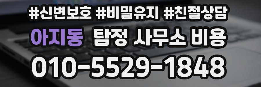 아지동 탐정 사무소 비용