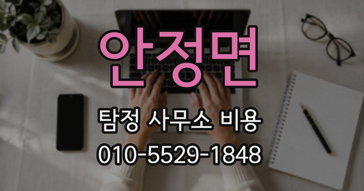 안정면 탐정 사무소 비용