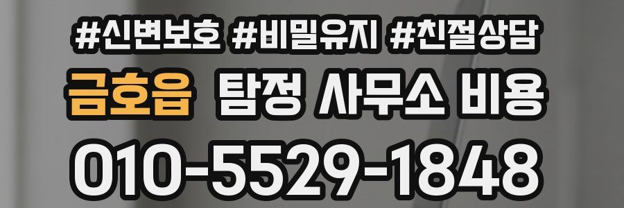 금호읍 탐정 사무소 비용