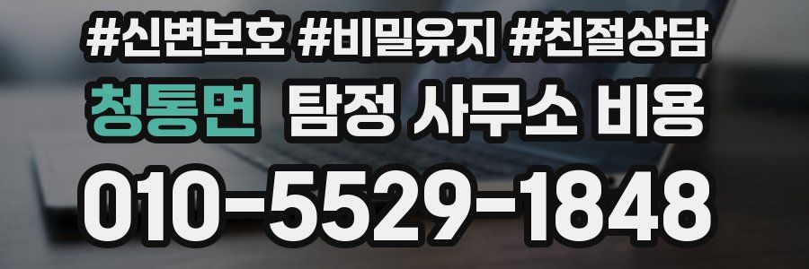 청통면 탐정 사무소 비용