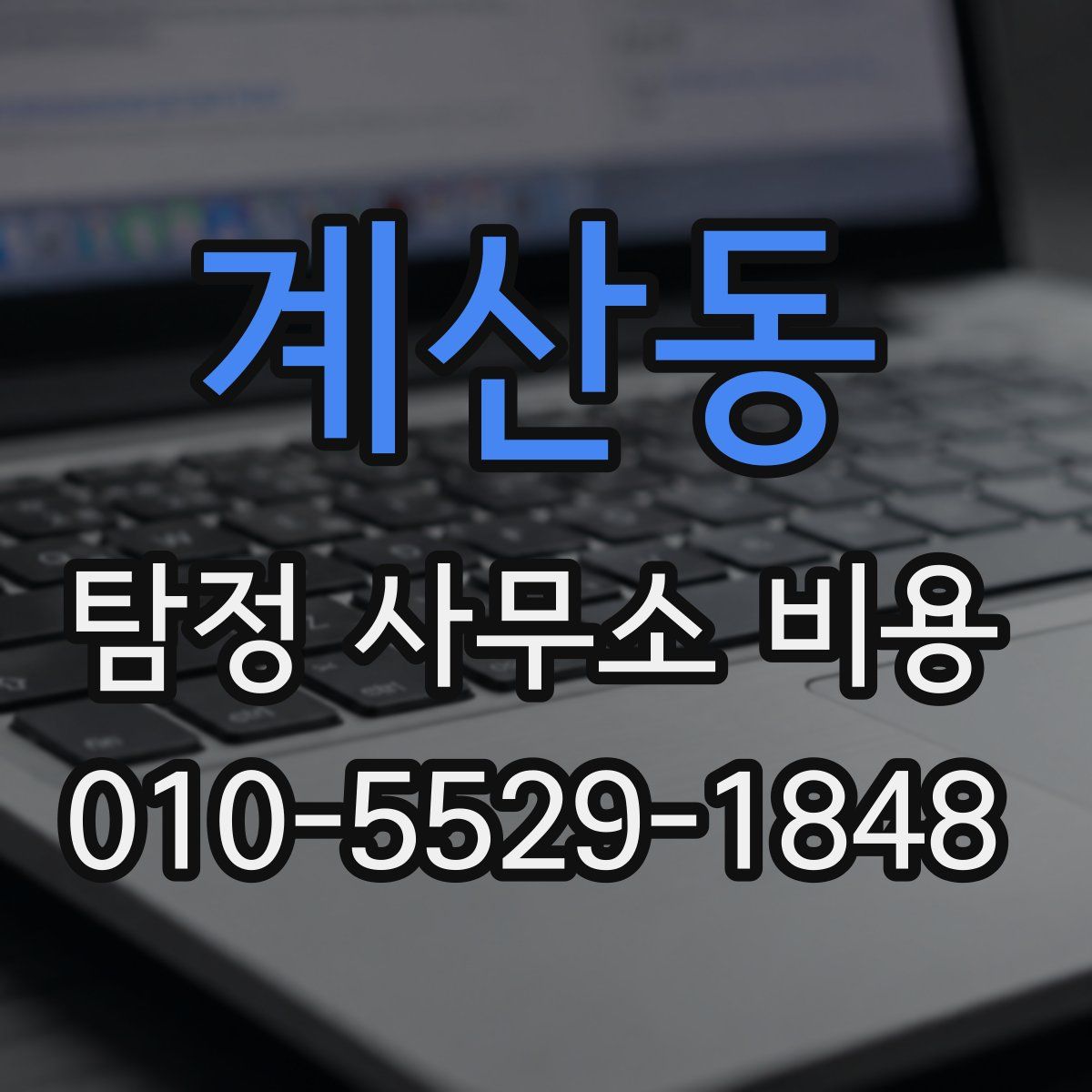 계산동 탐정 사무소 비용