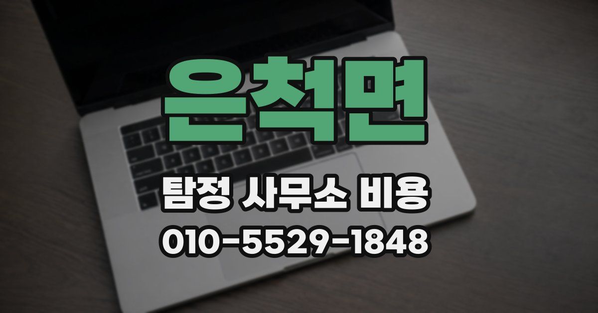 은척면 탐정 사무소 비용