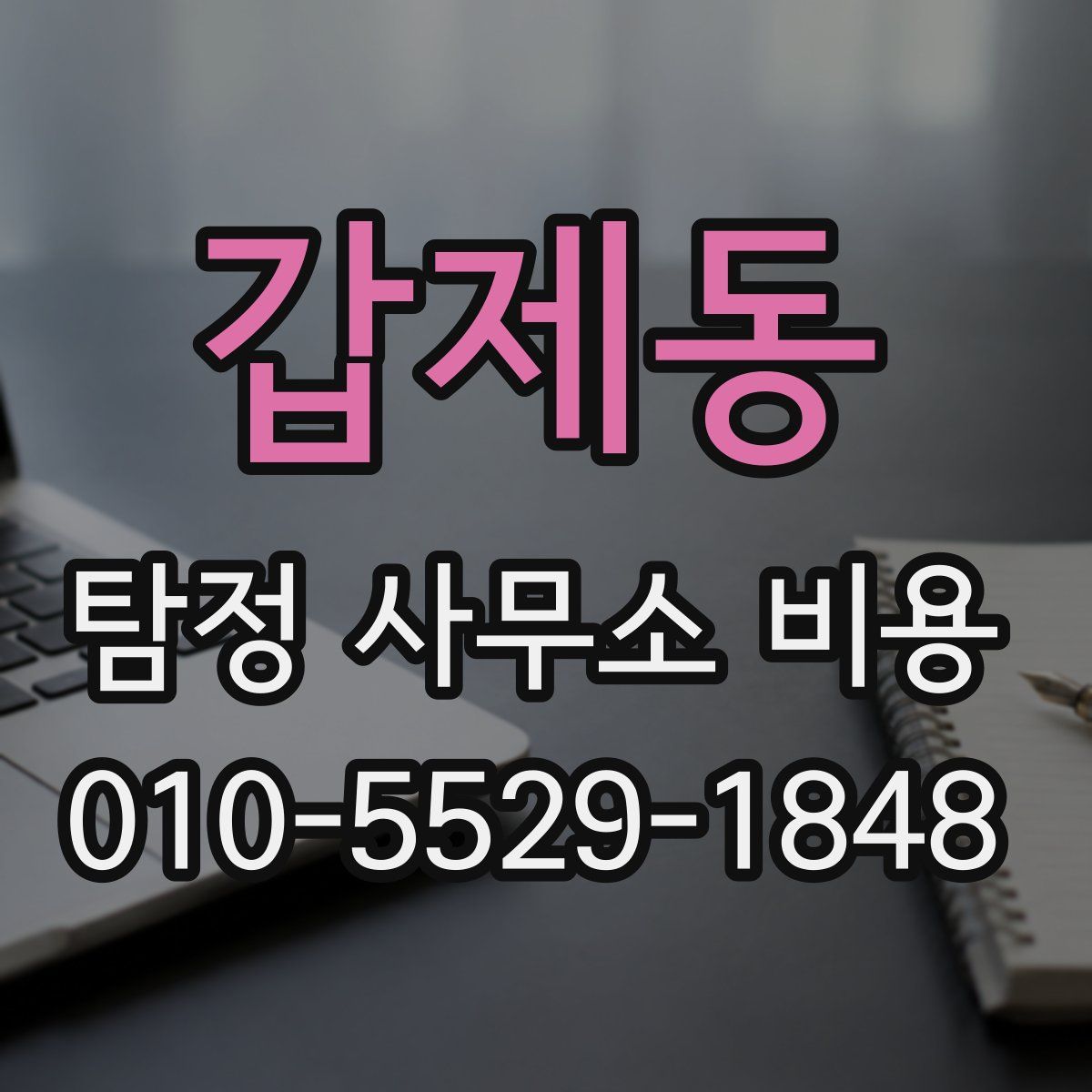 갑제동 탐정 사무소 비용