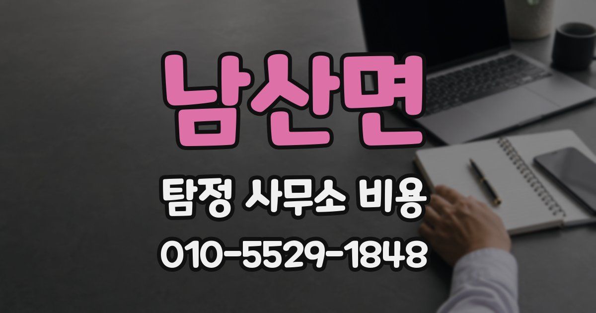 남산면 탐정 사무소 비용