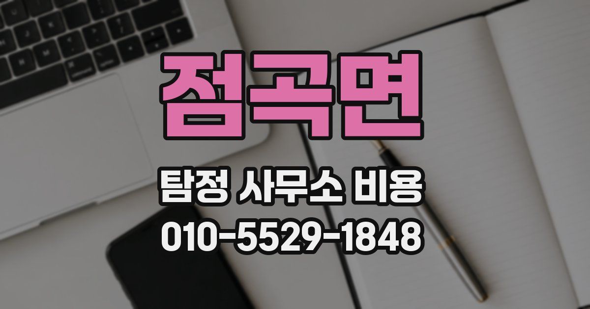 점곡면 탐정 사무소 비용