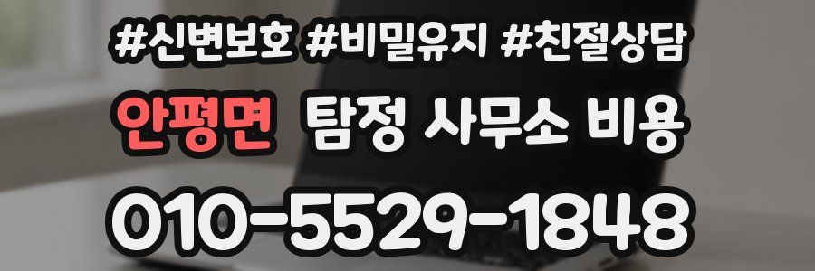 안평면 탐정 사무소 비용