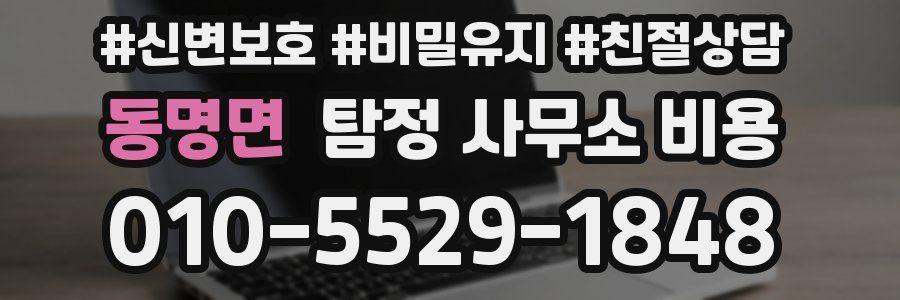 동명면 탐정 사무소 비용