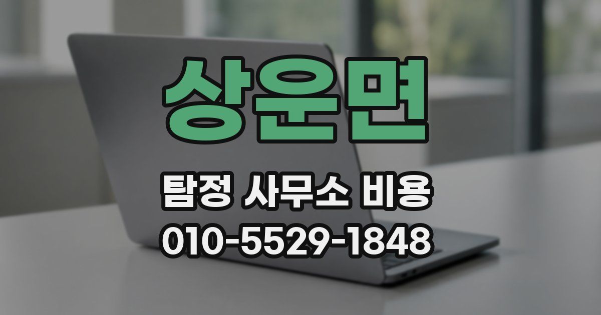 상운면 탐정 사무소 비용
