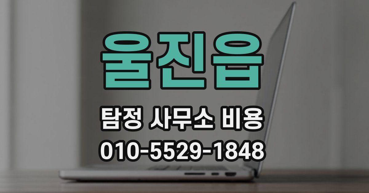 울진읍 탐정 사무소 비용