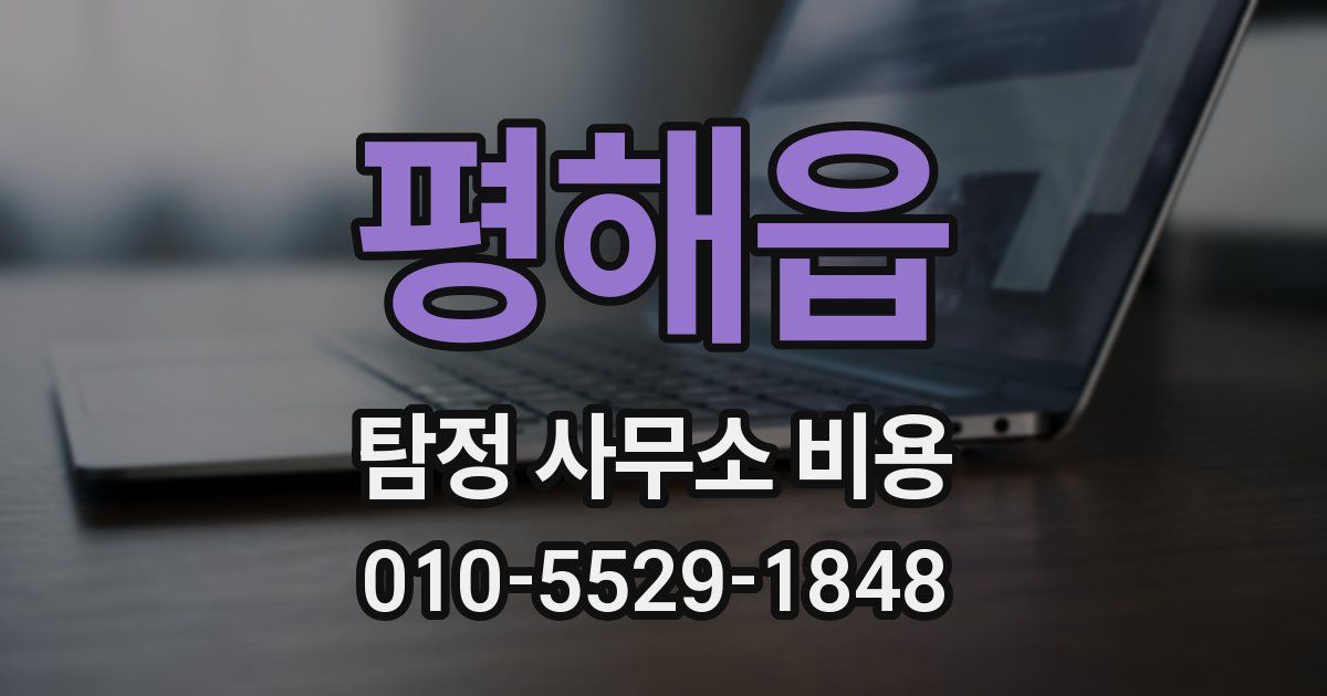 평해읍 탐정 사무소 비용