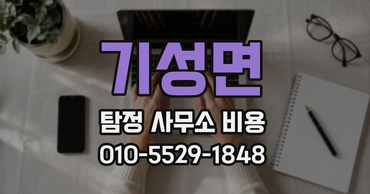 기성면 탐정 사무소 비용