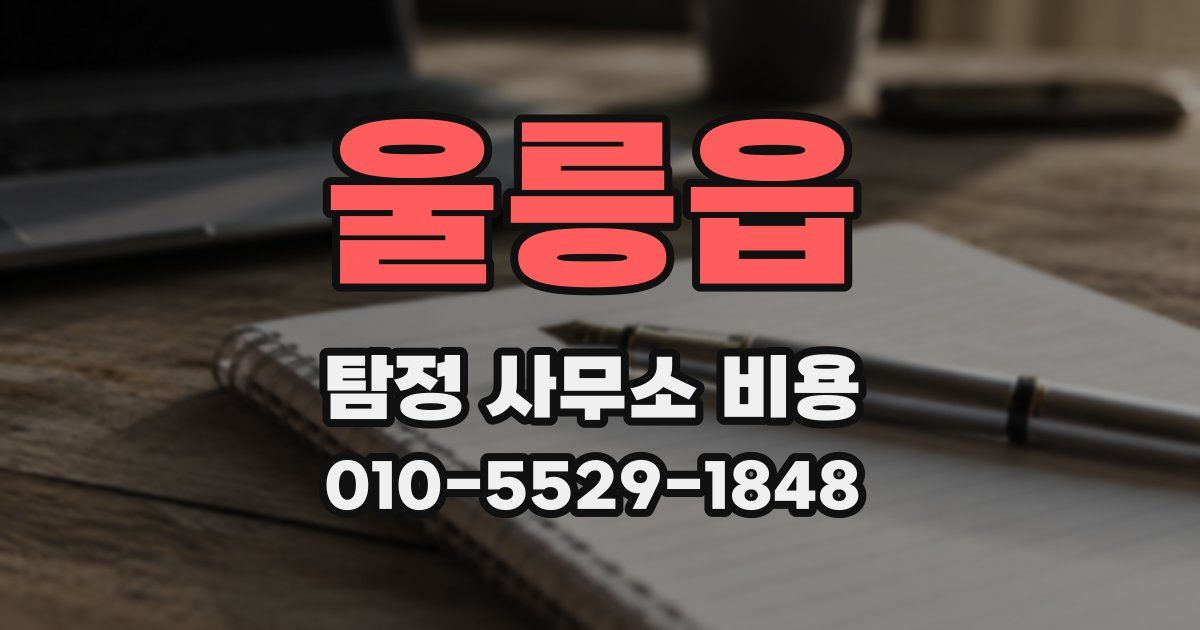 울릉읍 탐정 사무소 비용