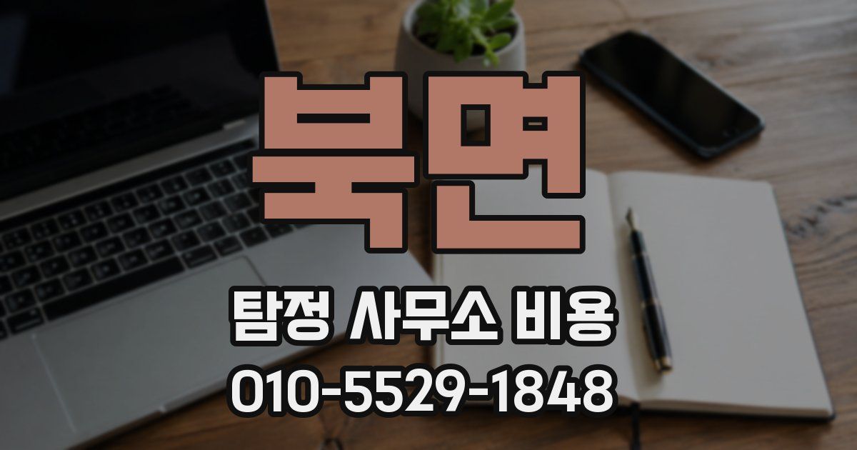 북면 탐정 사무소 비용
