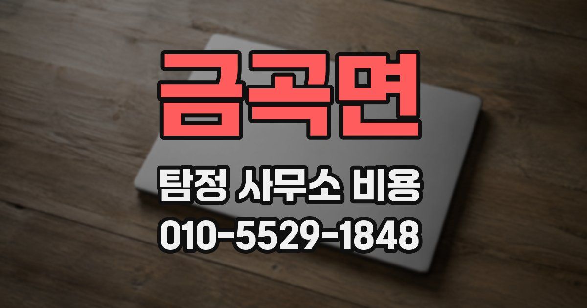 금곡면 탐정 사무소 비용
