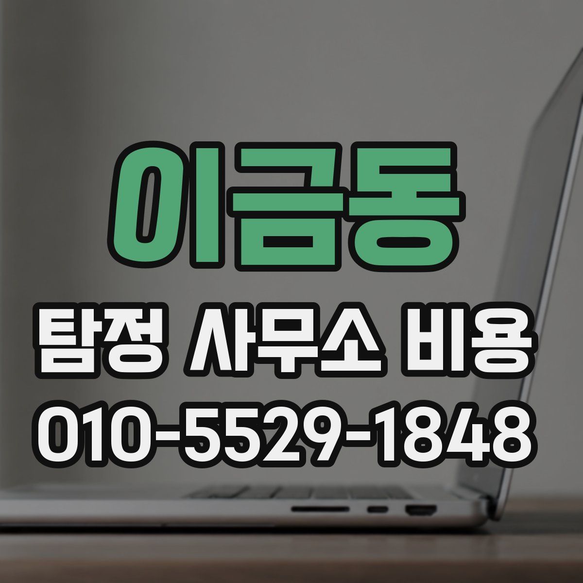 이금동 탐정 사무소 비용