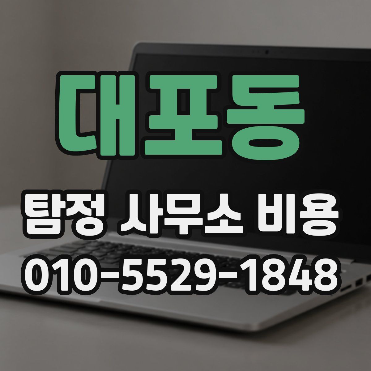 대포동 탐정 사무소 비용