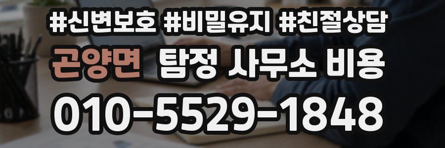 곤양면 탐정 사무소 비용