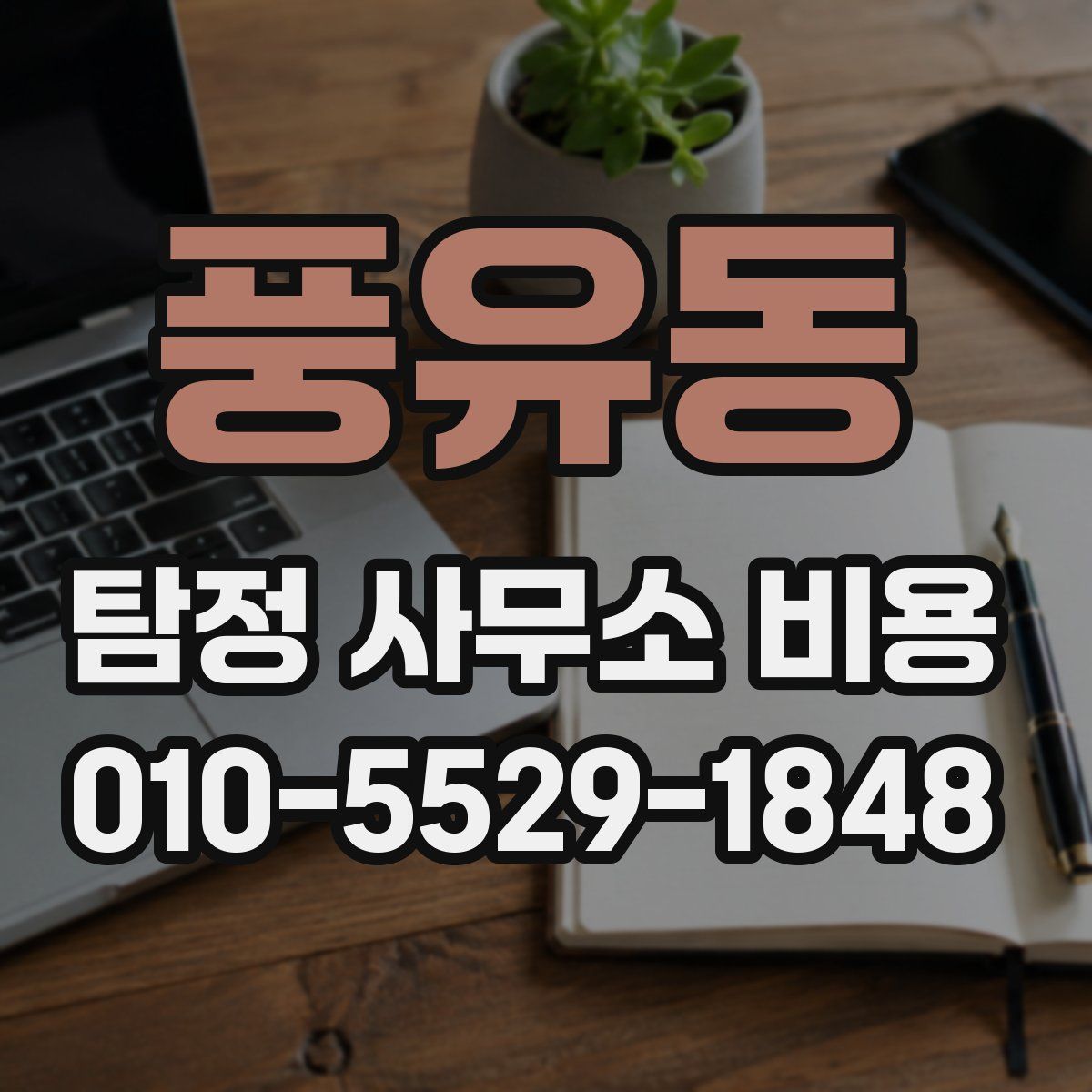 풍유동 탐정 사무소 비용