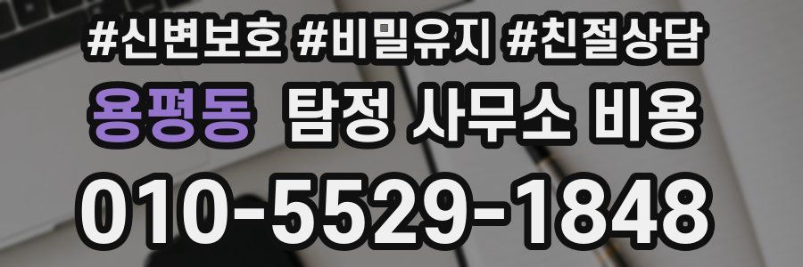 용평동 탐정 사무소 비용