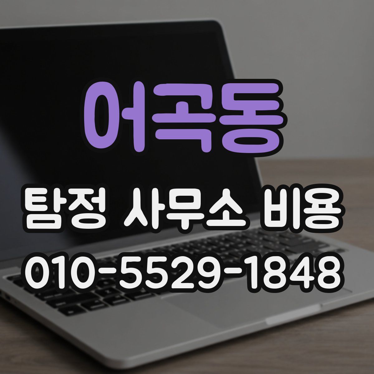 어곡동 탐정 사무소 비용