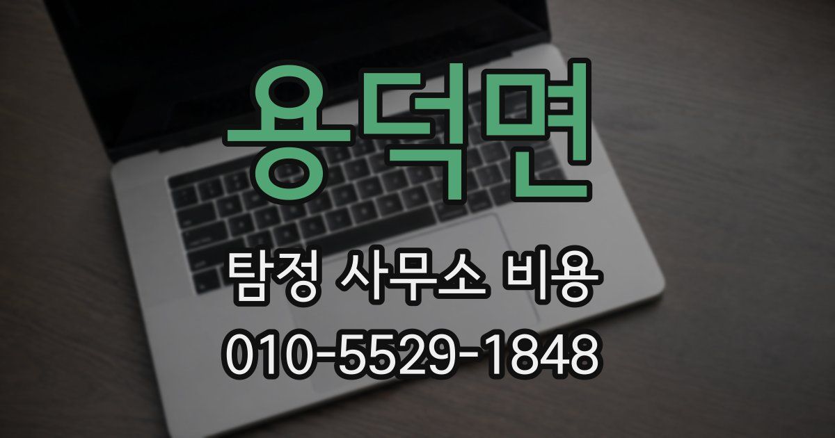 용덕면 탐정 사무소 비용