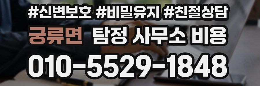 궁류면 탐정 사무소 비용