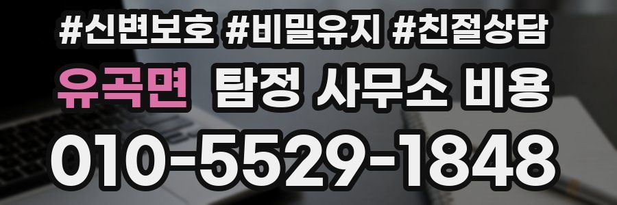 유곡면 탐정 사무소 비용