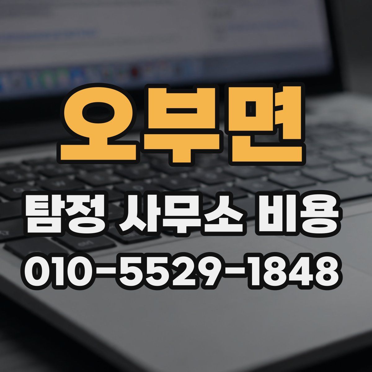 오부면 탐정 사무소 비용
