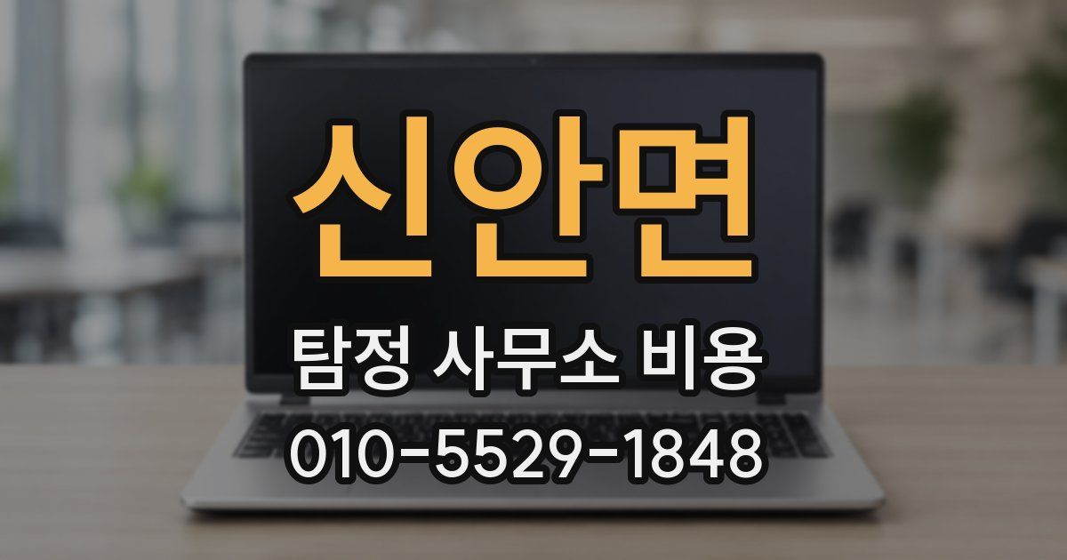 신안면 탐정 사무소 비용