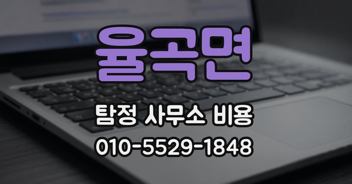 율곡면 탐정 사무소 비용