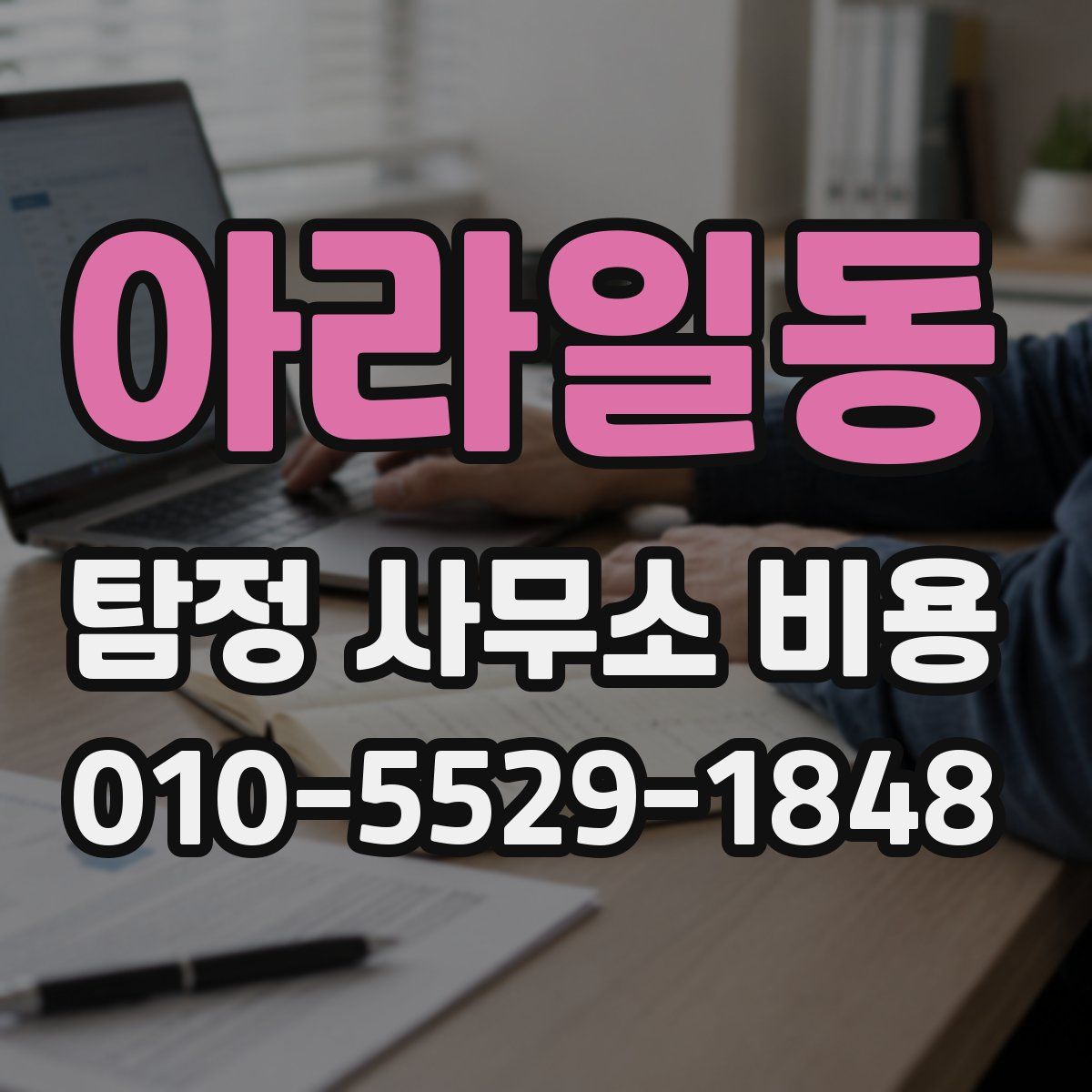 아라일동 탐정 사무소 비용