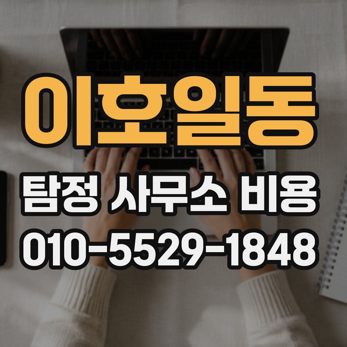 이호일동 탐정 사무소 비용