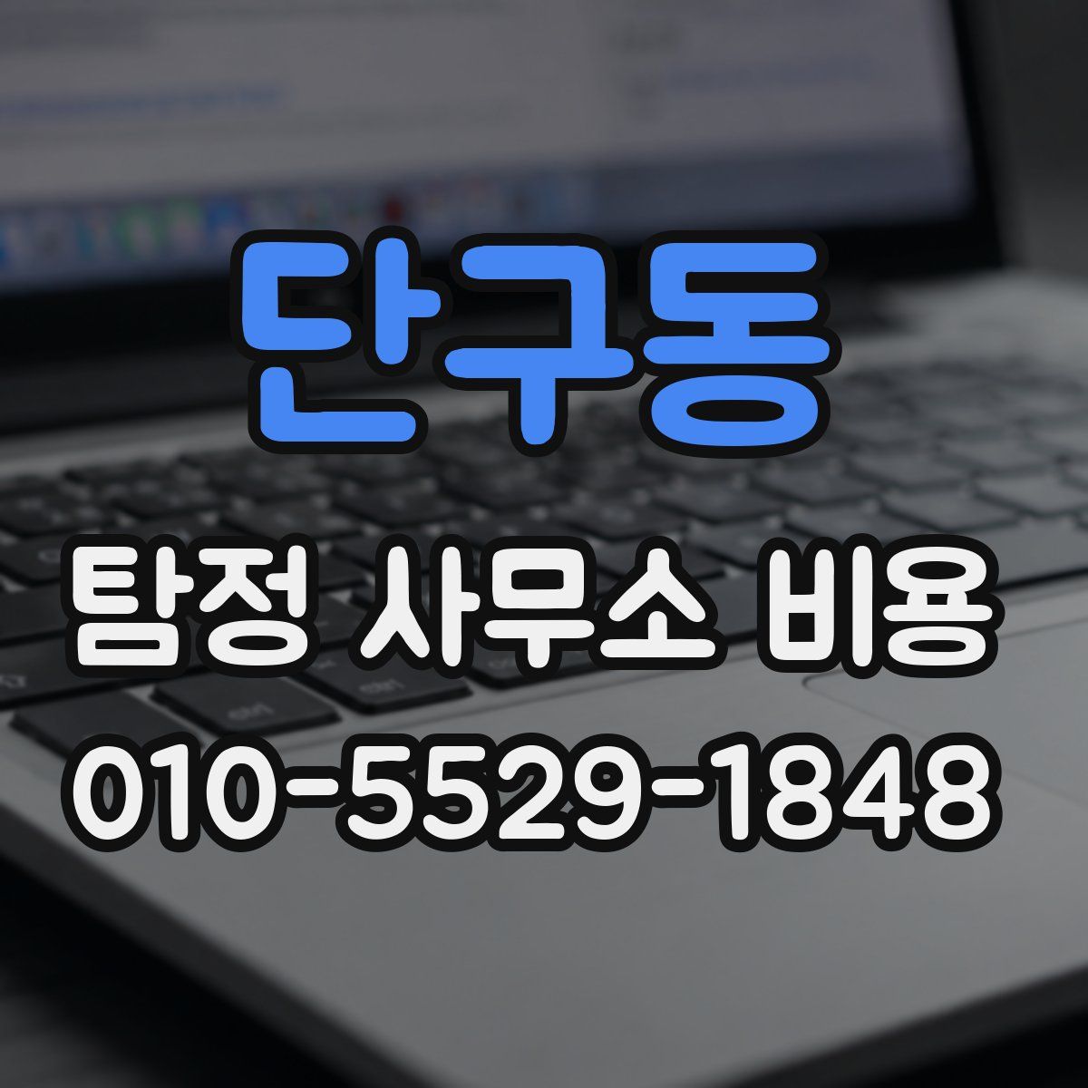단구동 탐정 사무소 비용