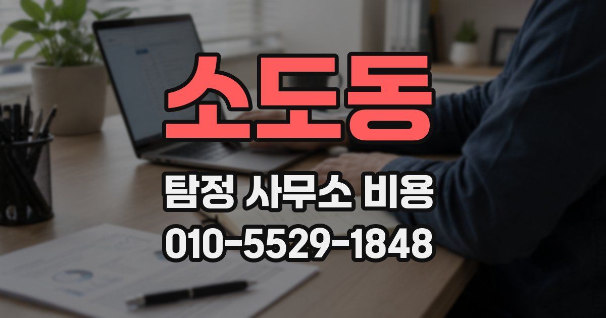 소도동 탐정 사무소 비용
