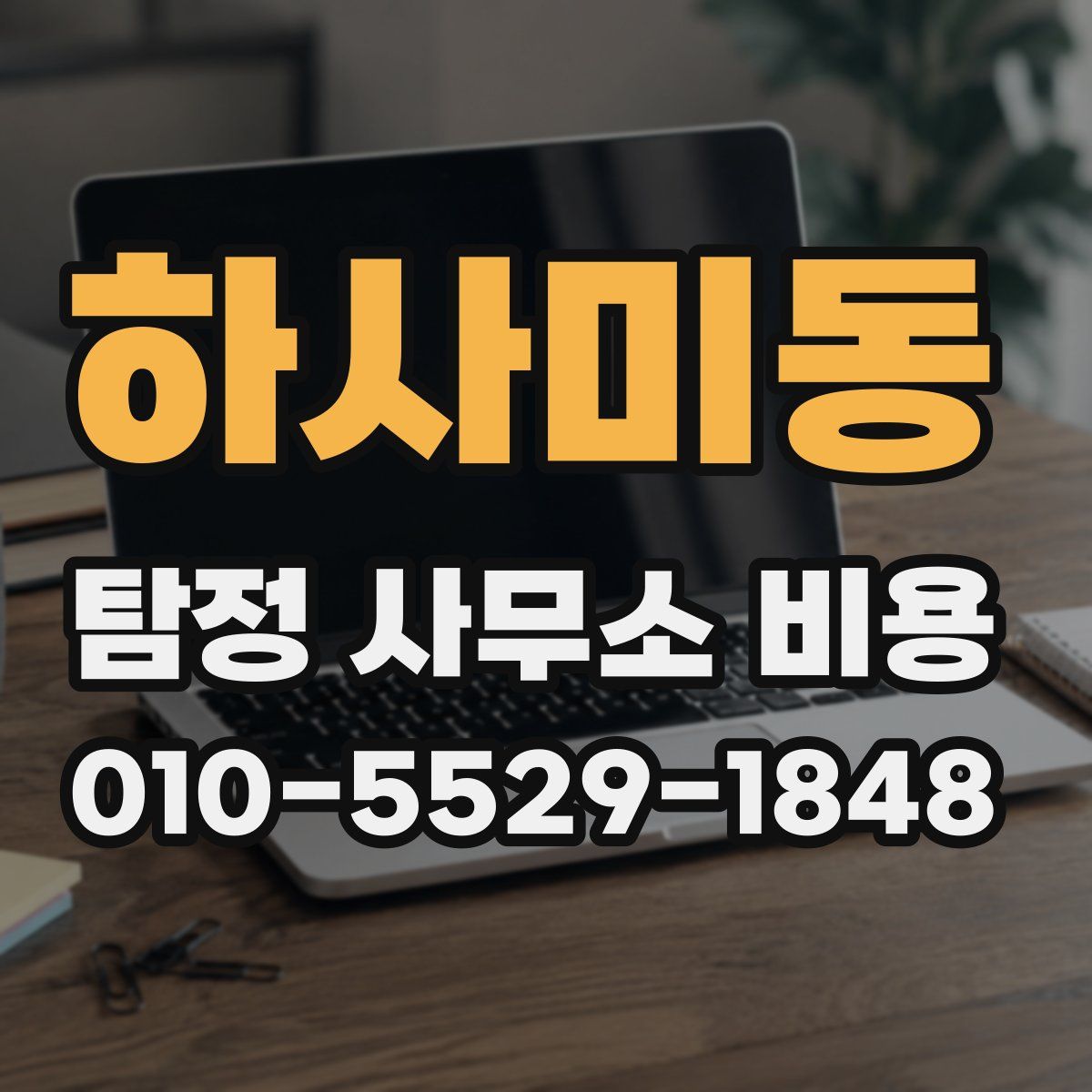 하사미동 탐정 사무소 비용